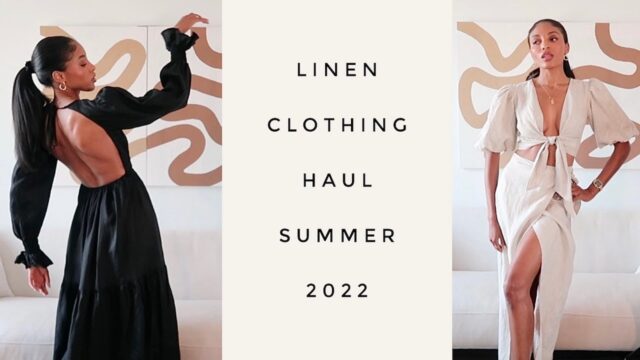 Linen Clothing Haul Summer 2023 with Youtuber Remonia
