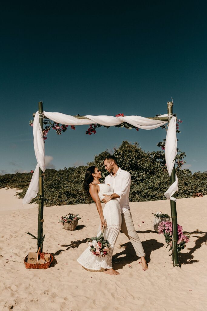 wearing linen for wedding